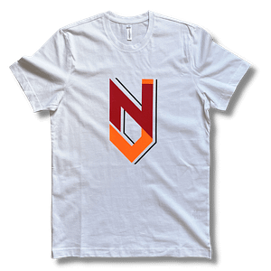 T-Shirt Nette Jonguh (Wit Groot Logo)