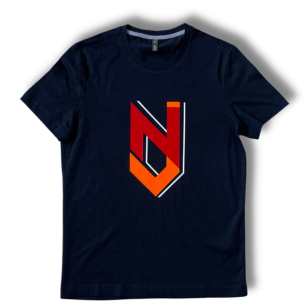 T-Shirt Nette Jonguh (Donker Blauw Groot Logo)