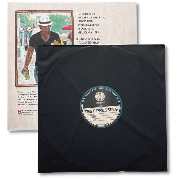 Testpressing blue vinyl 1 Testpressing - Als Ik Er Niet Meer Ben (Blue LP)