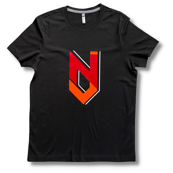 t-shirt zwart logo groot T-Shirt Nette Jonguh (Zwart Groot Logo)