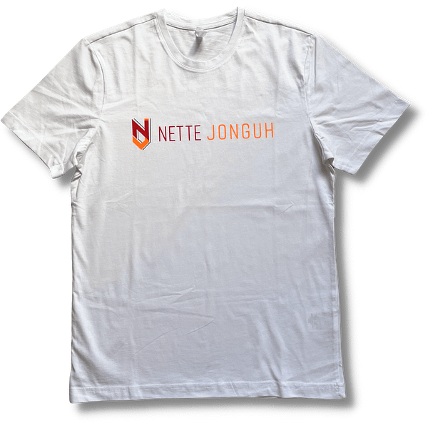 T-shirt Nette Jonguh (Wit)